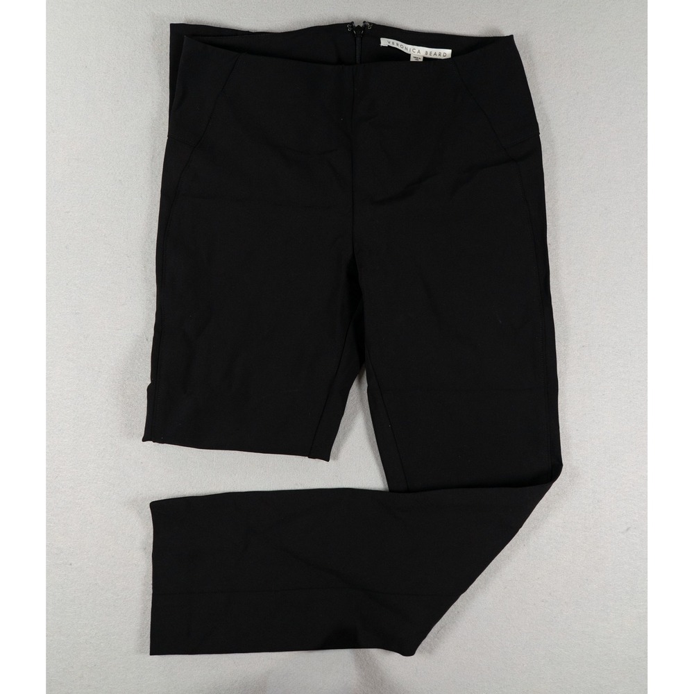 Veronica Beard Womens Scuba Pants Slim Straight Leg Black Size 4